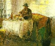 Anna Ancher, frokost for jagten